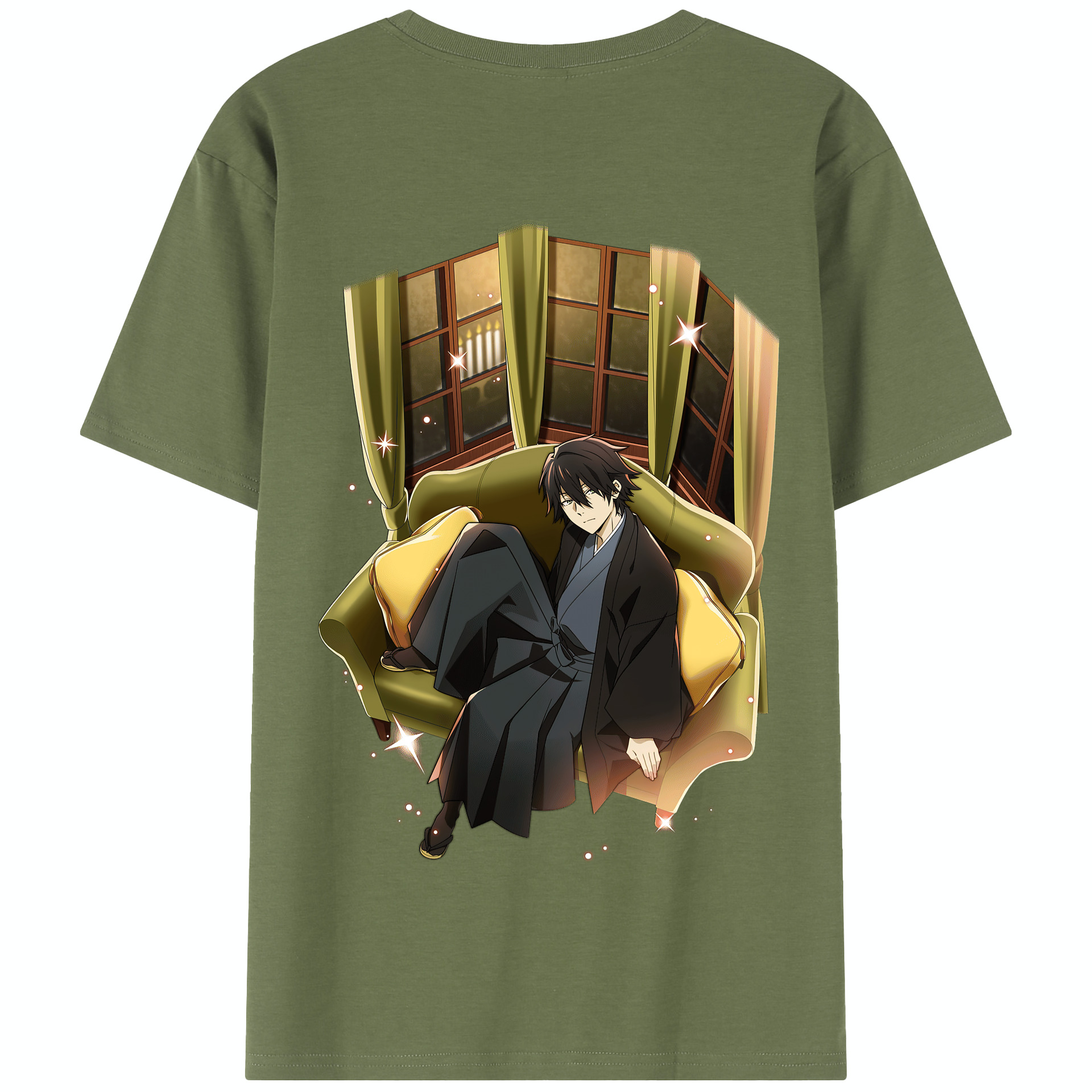 （画像用） 文豪ストレイドッグス Bungo Stray Dogs 綿100％半袖Tシャツ（背面プリント）